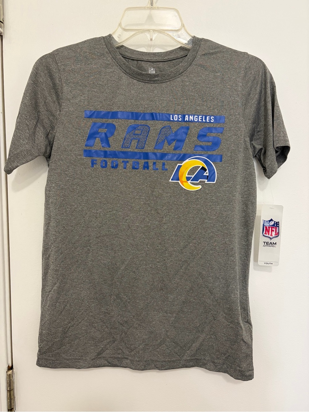NFL Los Angeles Rams Gray Blue Yellow Youth T‑Shirt